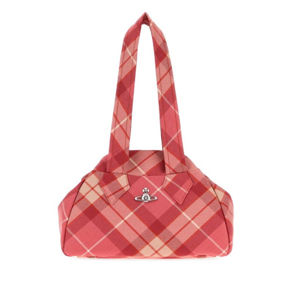 Vivienne Westwood Women Embroidered Fabric Medium Archive Shoulder Bag